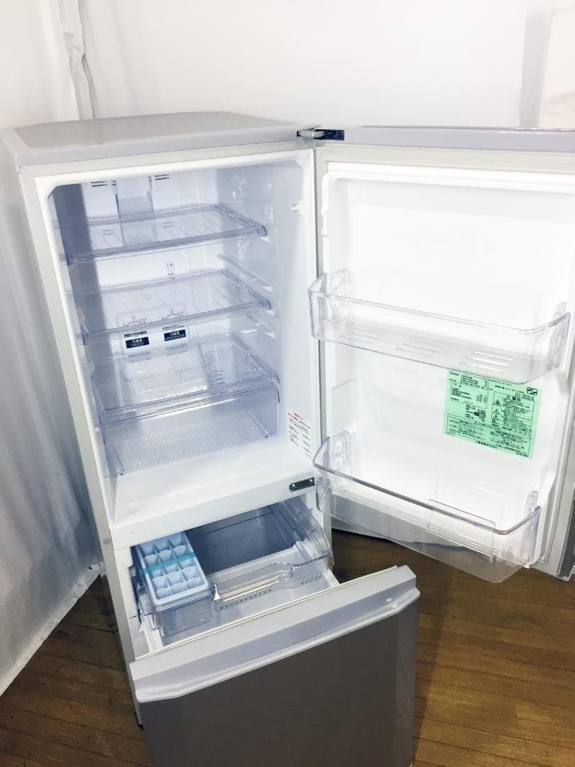 送料無料♦三菱 146L 2ドア冷蔵庫【♦MR-P15S-S】