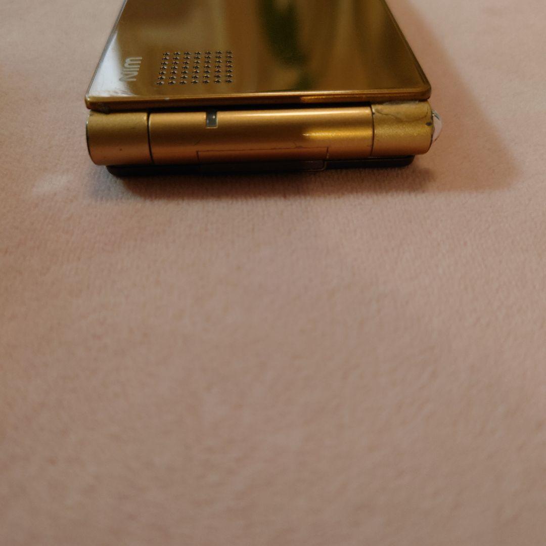 美品 W55T au ゴールド