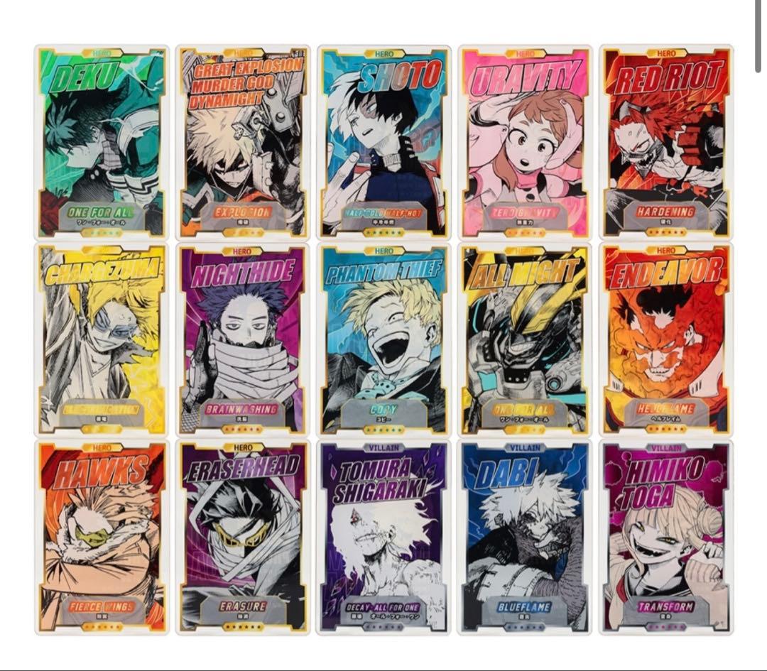 ヒロアカ ステータスカードコレクション 13点 未開封 ジャンプフェスタ