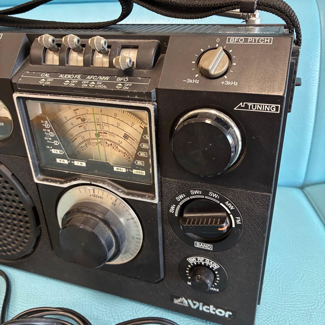 【ジャンク】Victor ラジオ FR-6600 短波受信機 FM受信可能