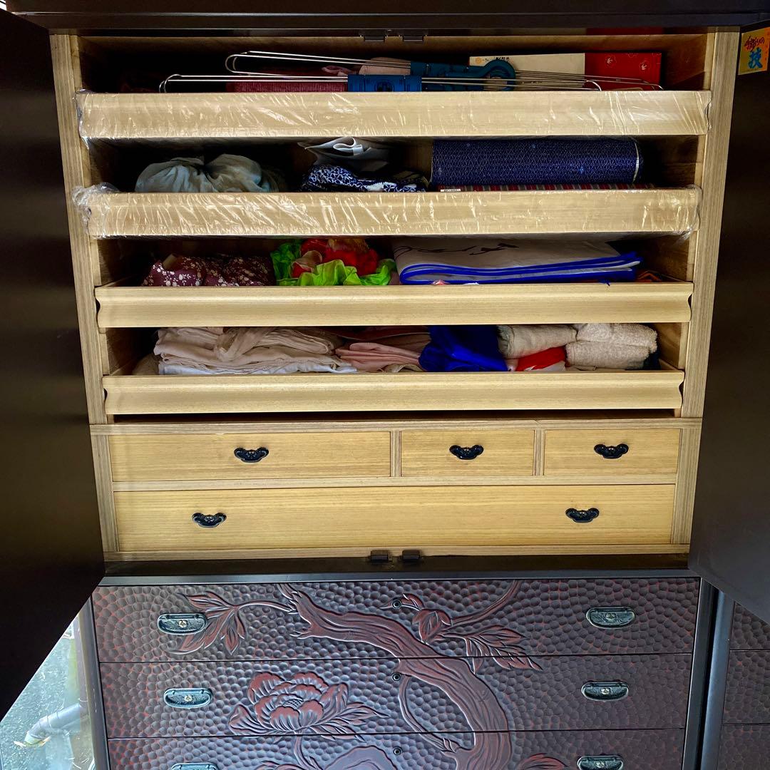 鎌倉彫り 佐藤恵仙作品 桐タンス 和箪笥 着物保管 高級 - メルカリ