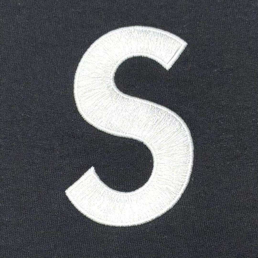 たけぇ Supreme バイカラーSロゴパーカー \"ブラック\" Mサイズ