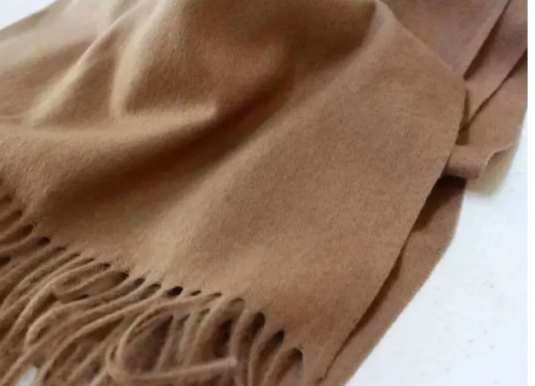 AURALEE ベビーキャメル 大判ストール メンズ・レディース兼用