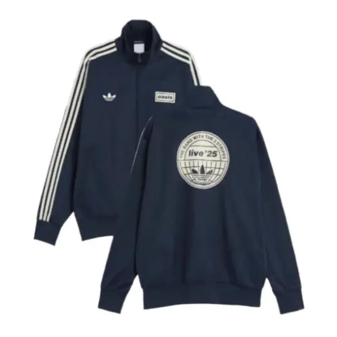 adidas×Oasis トラックジャケット ネイビー 2XL - メルカリ