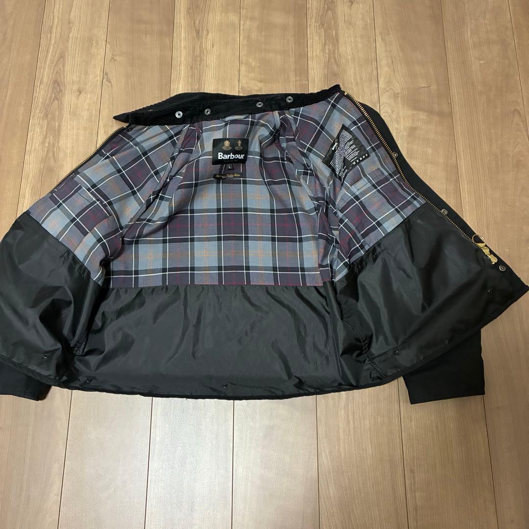 Barbour \"SPEY\" WAXED COTTON Lサイズ ブラック