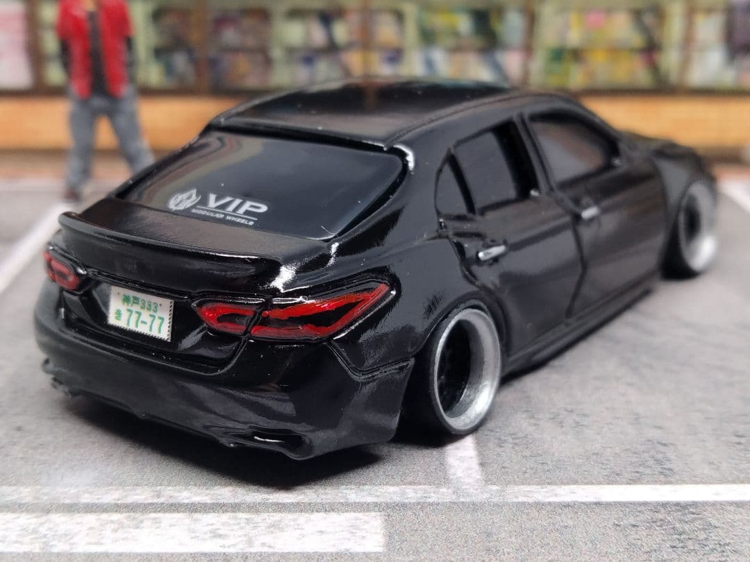 トミカ改造 トヨタ カムリ ヤンチャ仕様 アルミリム 深リム ホット