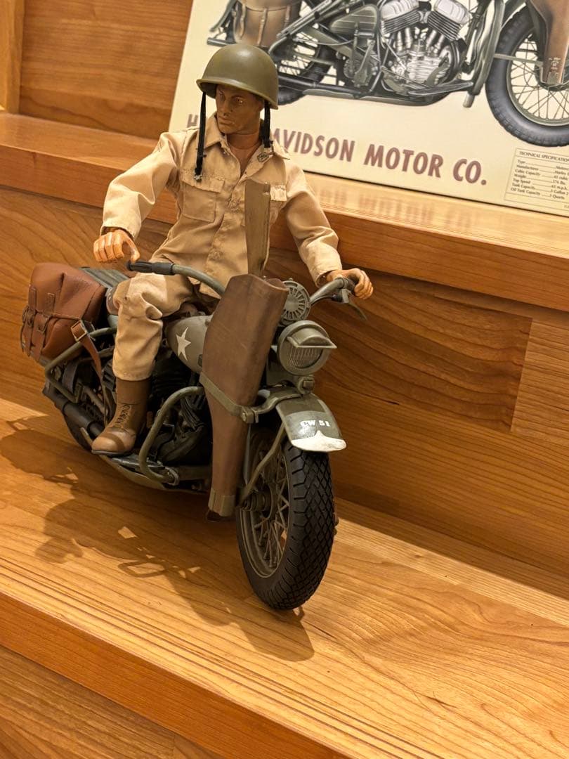 ハーレー45WLA 1/6アメリカンGIジョー35周年バイクインディアン - メルカリ