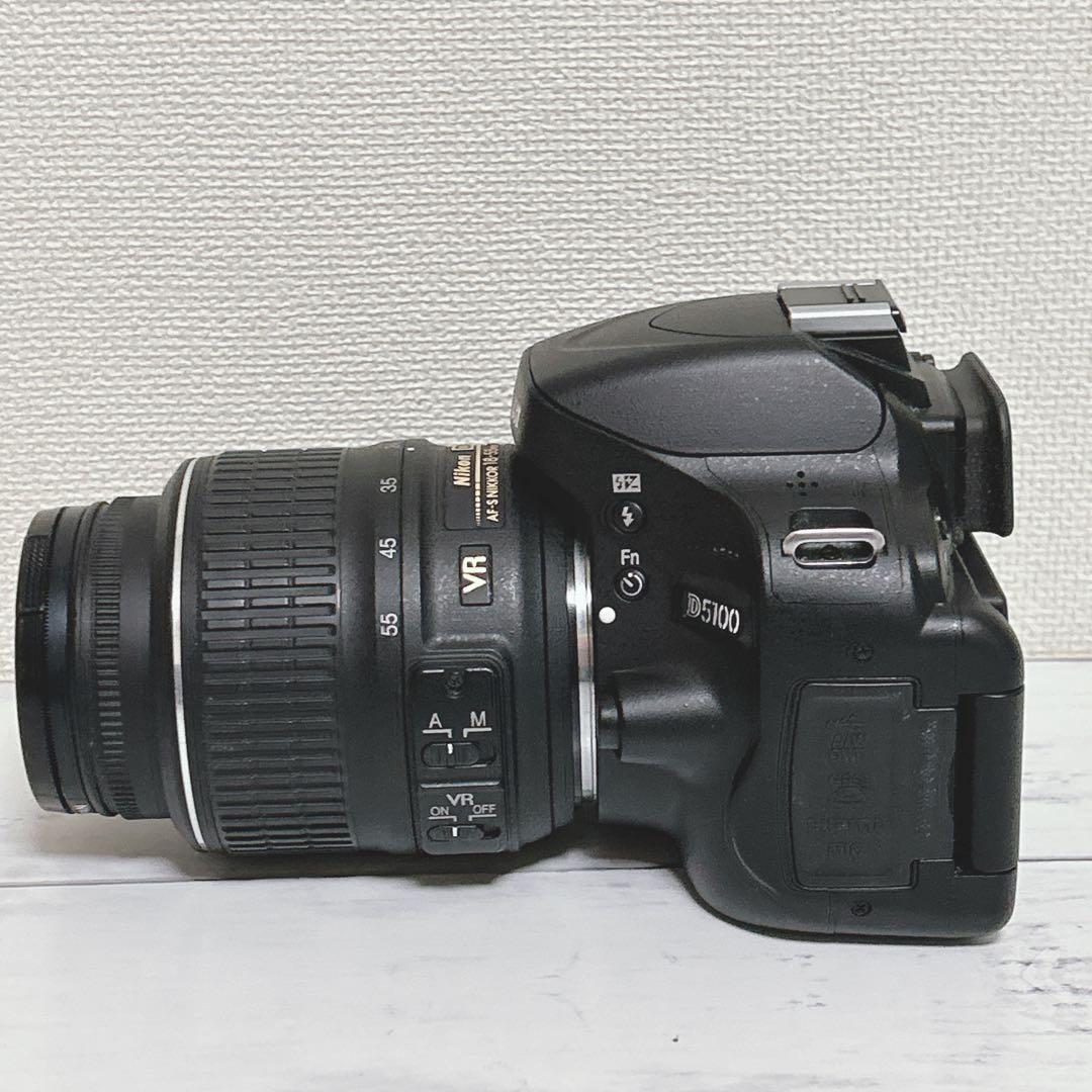 【動作OK】　NIKON D5100 レンズ付き　一眼レフ