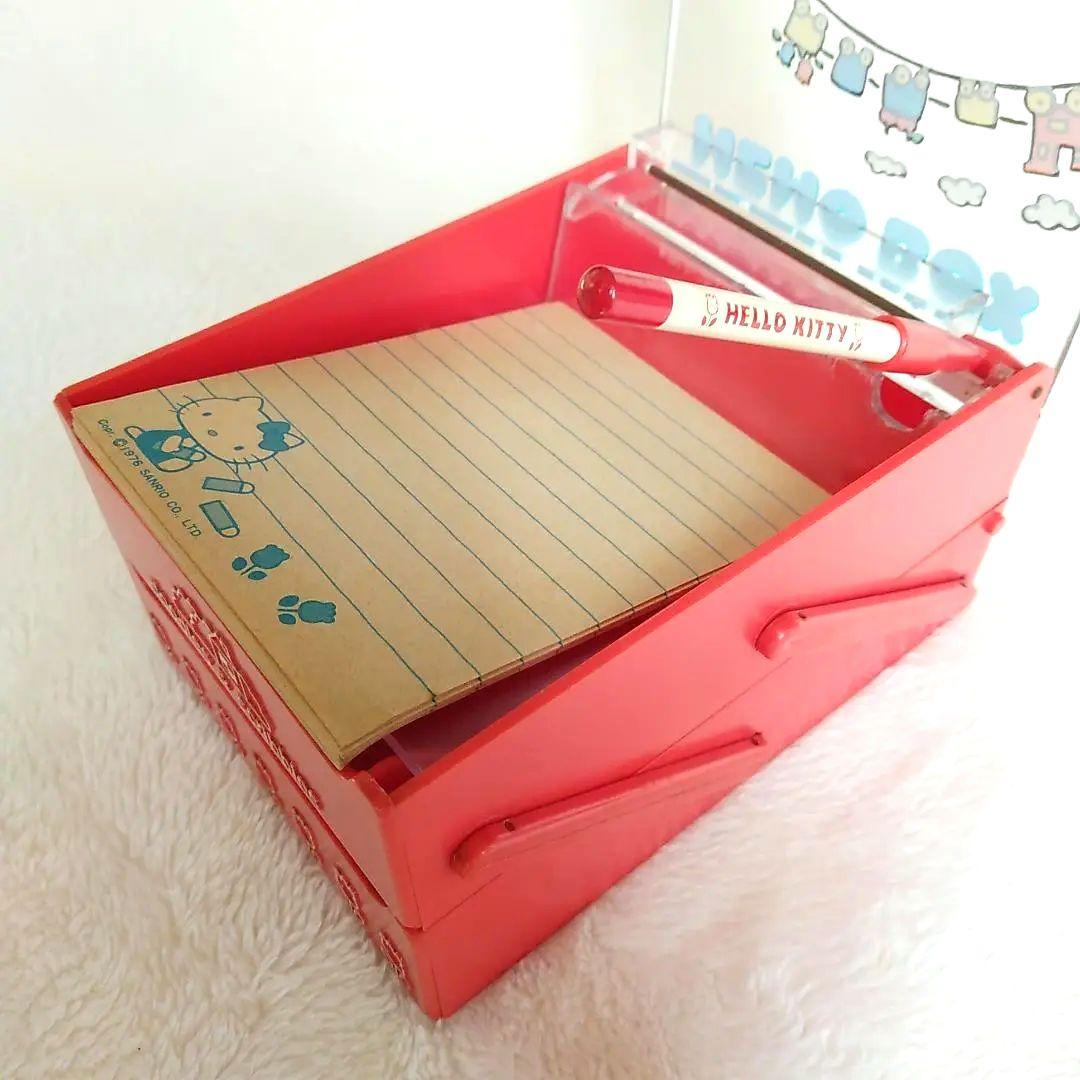 レア ハローキティ メモ帳ケース 1970-80年代当時物 昭和レトロ