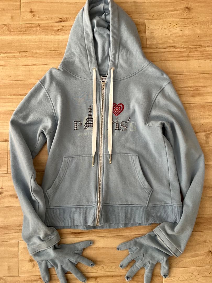 dinoworks paris zip up hoodie ポーカーズ手袋タグ - メルカリ