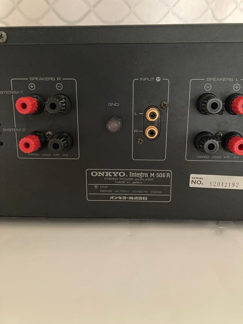 ONKYO integra M-506Rパワーアンプ