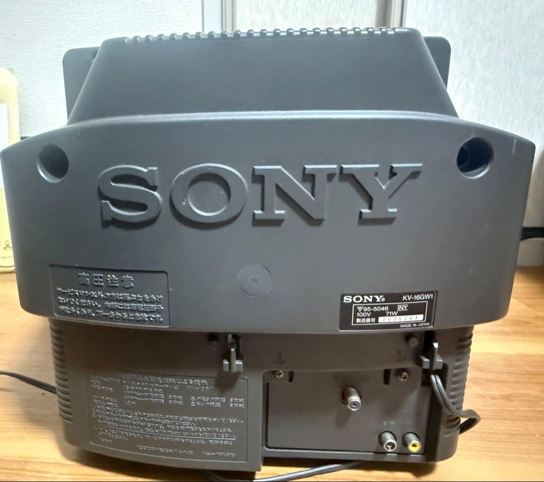 【美品】SONY Trinitron 16型 ブラウン管テレビ ゲームモード機能