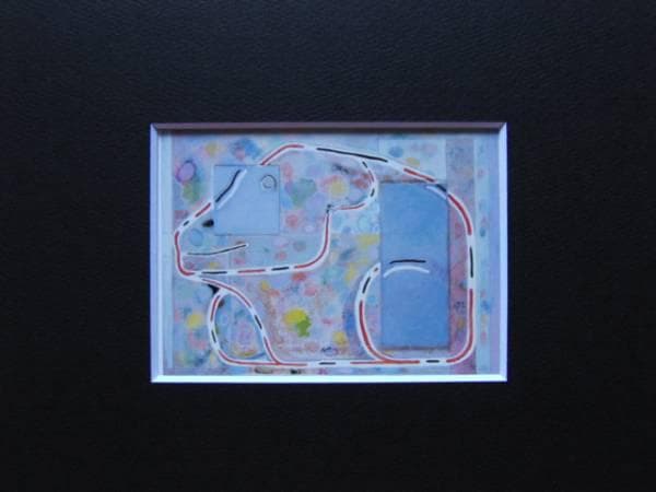 大沼映夫、石の牛（茂陵讃）、希少な額装用画集より、美品、新品額装付