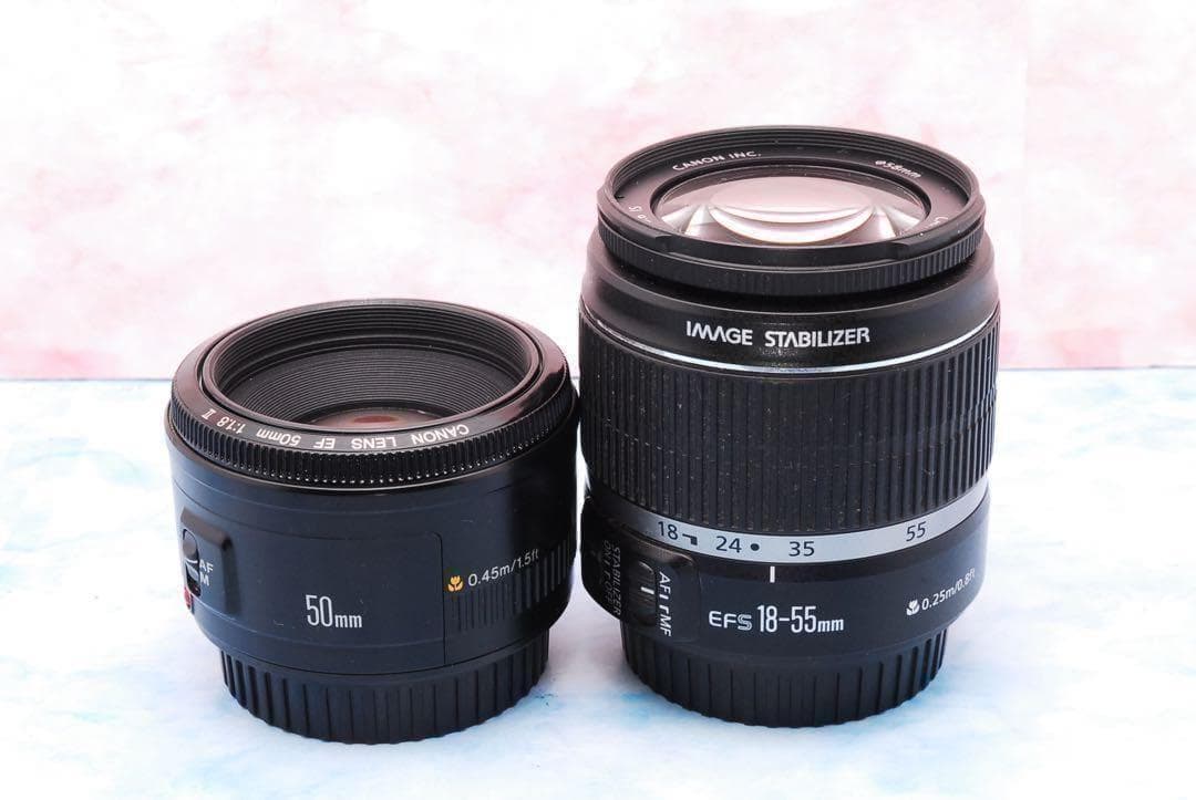 手ぶれ補正標準＆単焦点⭐︎キャノン Kiss X7⭐︎バッグ付⭐︎人物撮りに最適