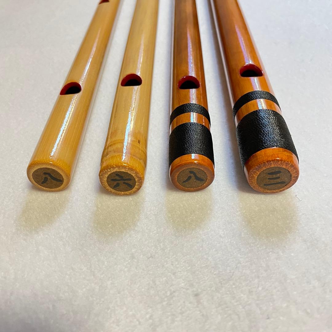 おーねんさん専用】篠笛4本セット（三本・六本・八本×2）ドレミ調の