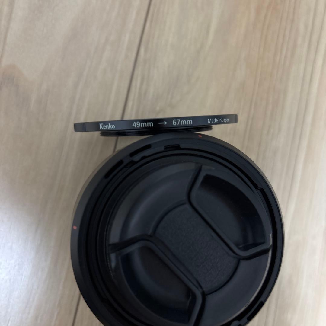 sel50f18f 67mmステップアップリング　フィルター付