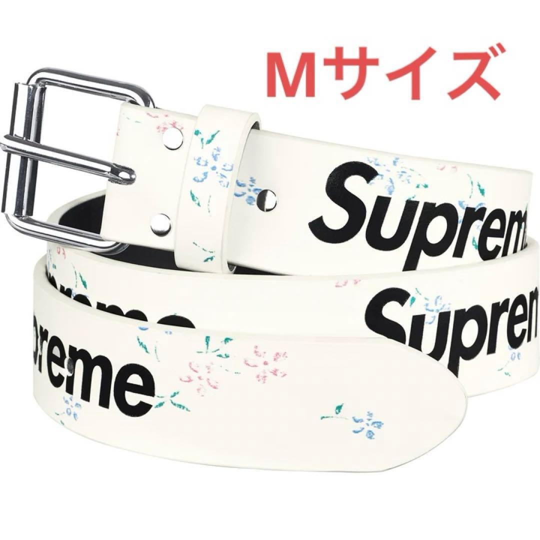 Supreme Repeat Leather Belt 25FW Floral - メルカリ