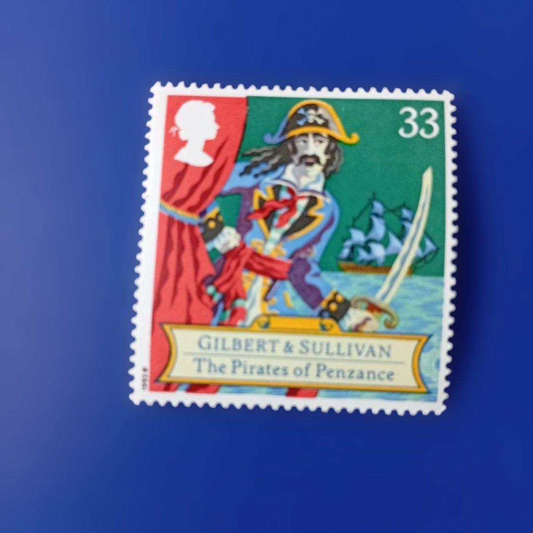 9619 外国切手 イギリス 1992年 作曲家サリバン生誕 オペレッタ 5V