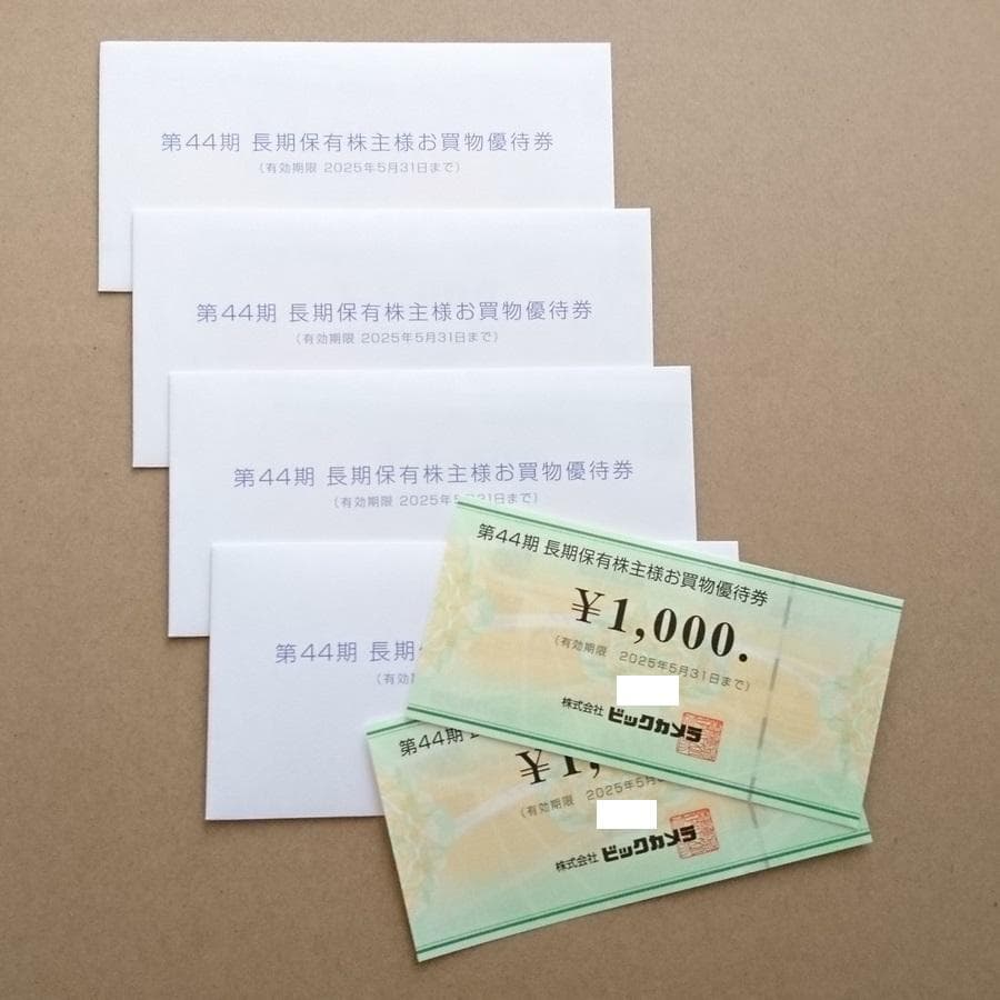 ビックカメラ 株主優待券 8000分 ☆ 即日発送