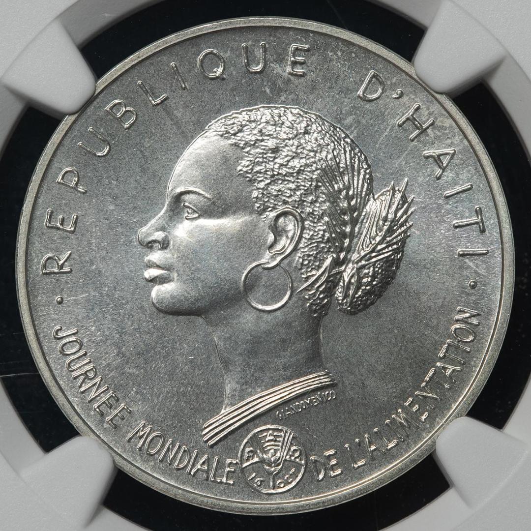 NGC-MS68 ハイチ 1981 世界食糧デー記念 銀貨 50Gourdes prod-82s_1morganms68-1882-