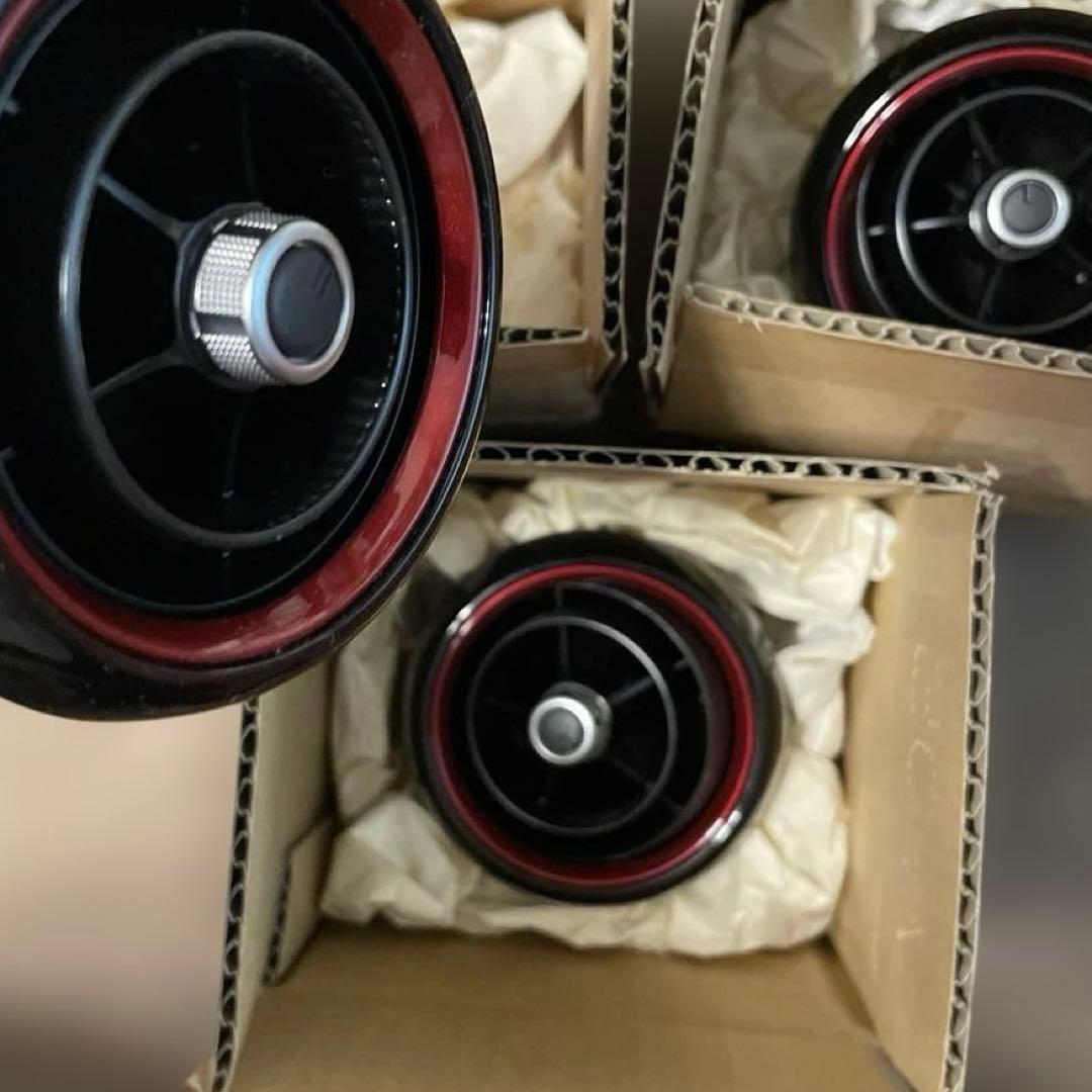 NDロードスター 純正エアコンルーバー グロスブラック×レッド - メルカリ