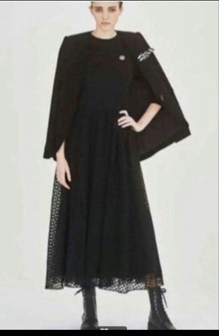 完売品ボーダーズアットバルコニー　ポルカドットミディアムドレス ボーダーズアットバルコニー ポルカドットミディドレス ロング