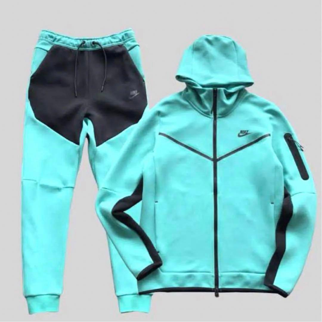 海外限定 NIKE テックフリース上下 ティファニーカラー US L 日本未