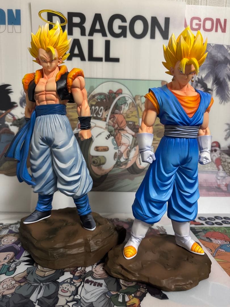 3/1まで】ドラゴンボール/ガレージキット/2体/ゴジータ/ベジット/台座
