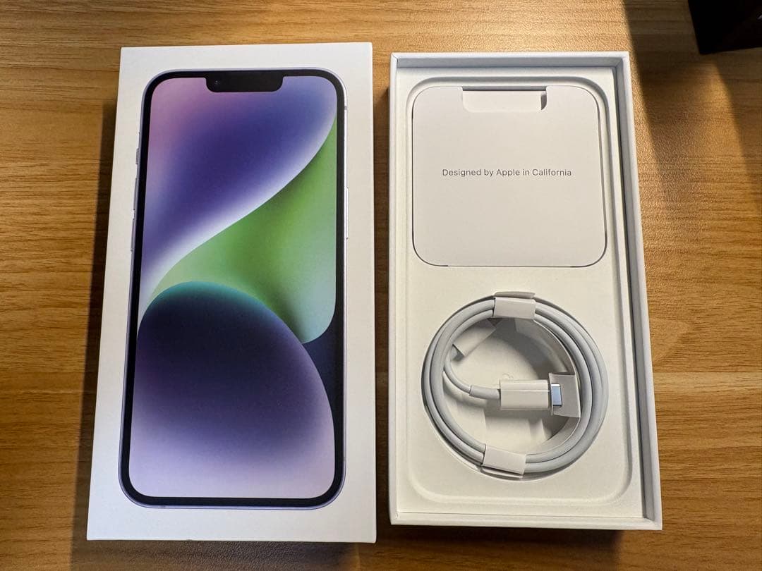 (美品)iPhone14/128GB/パープル