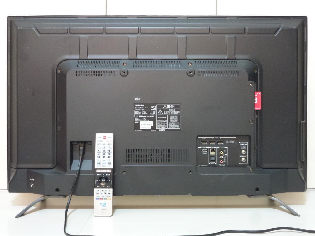 【動作確認済】2018年製 43型4K液晶TV 東芝 REGZA 43C310X