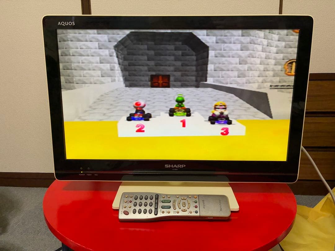 シャープ　SHARP LC-22K5 22インチ　液晶テレビ　テレビ台　カラフル