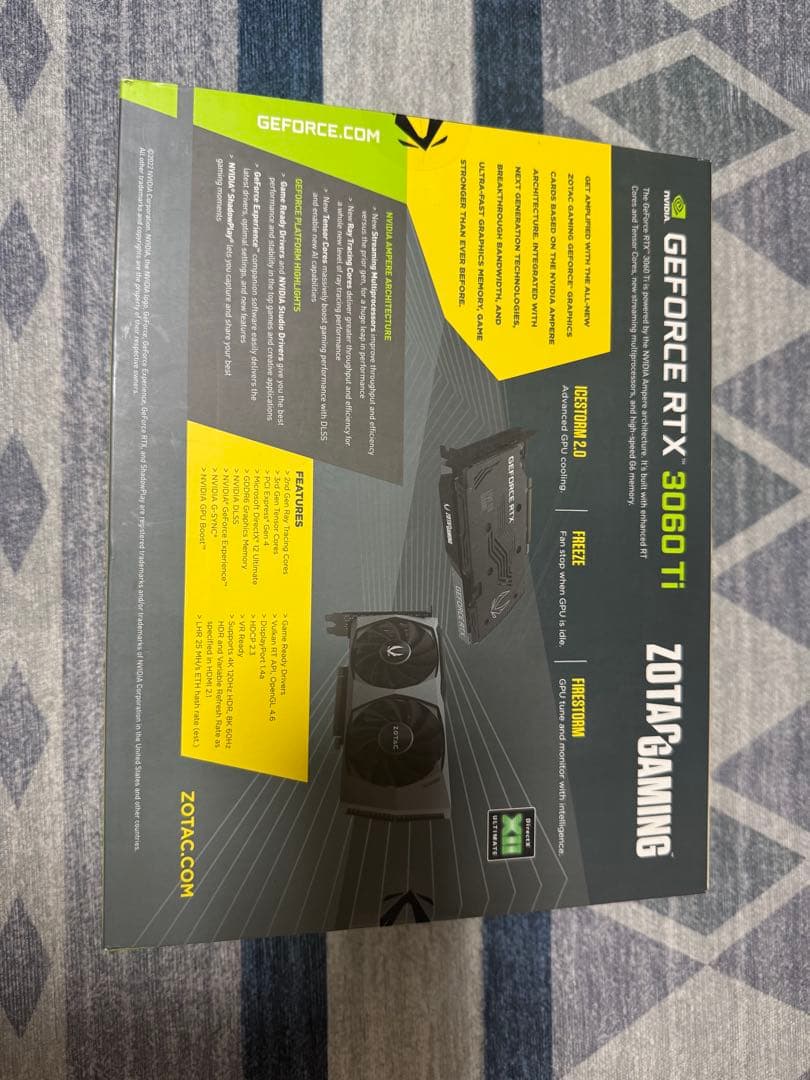 グラフィックボード・グラボ・ビデオカード ZOTAC GEFORCE RTX 3060 Ti TWIN EDGE OC