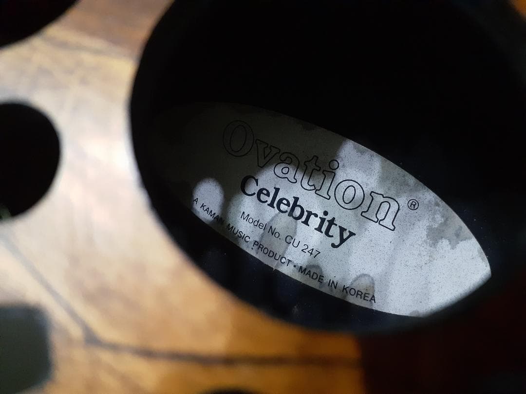 Ovation CU247 上位機種OP30搭載 指板エボニー染色 エレアコ - メルカリ