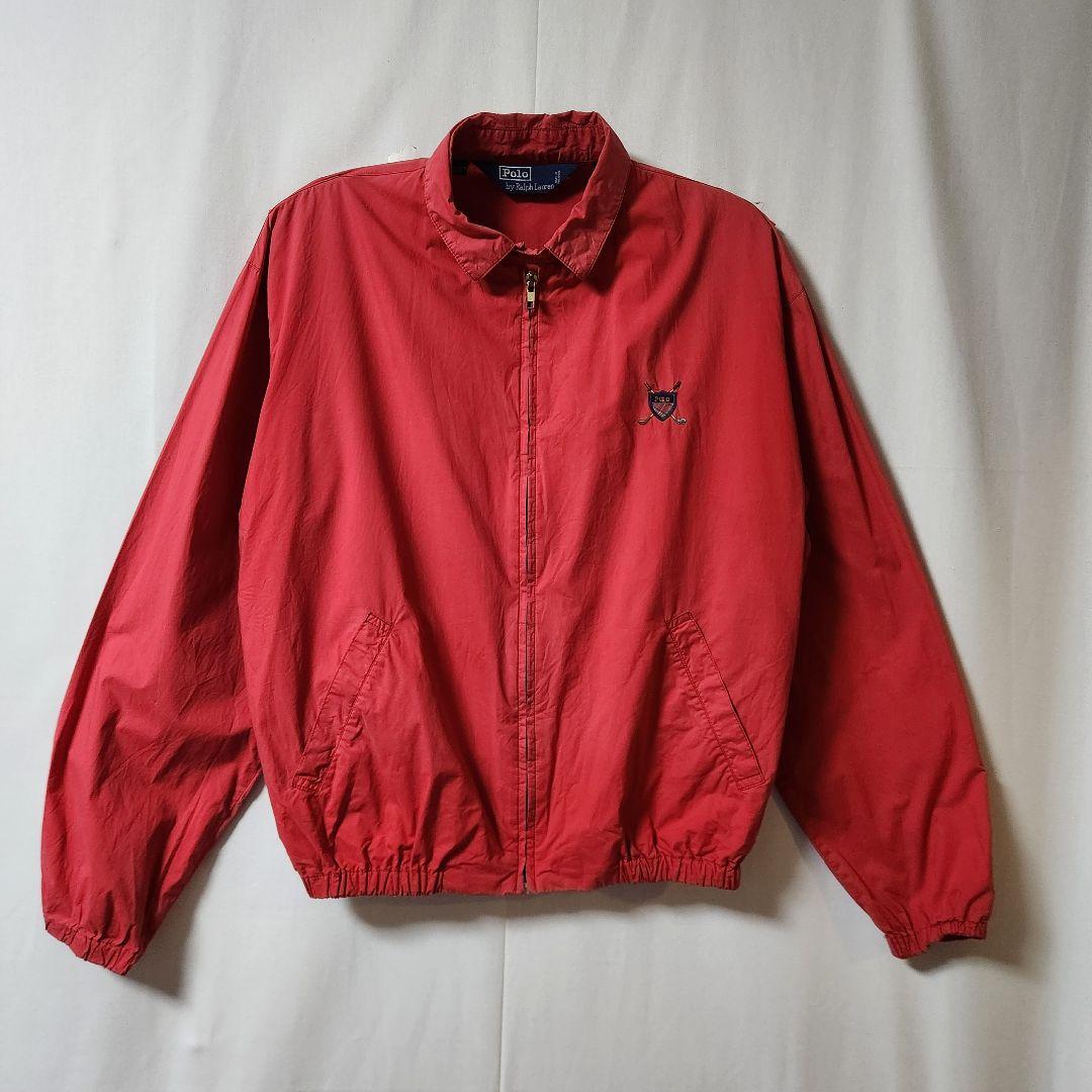 80s~90s ポロ バイ ラルフローレン スイングトップ 赤 サイズL相当