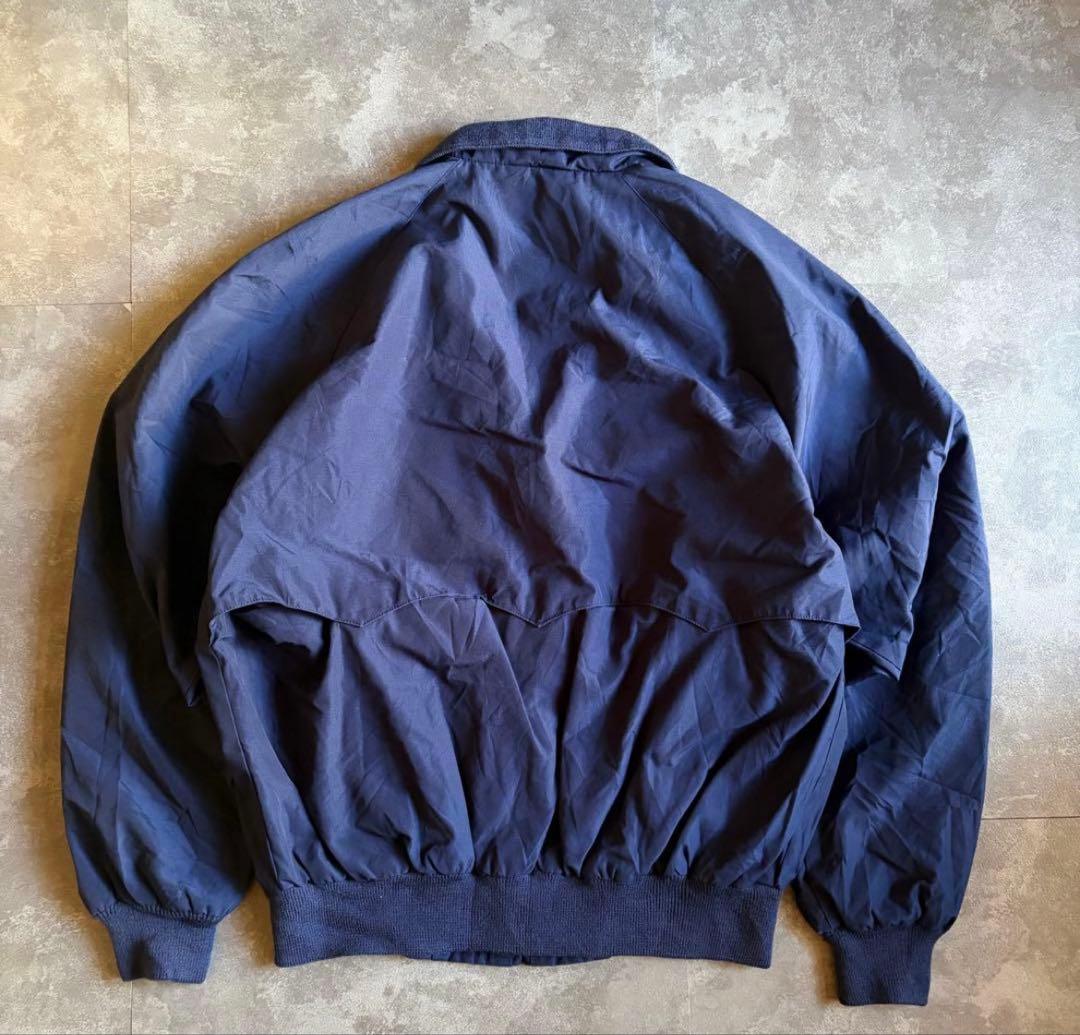90s ランズエンド スウィングトップ ネイビー L ハリントンジャケット