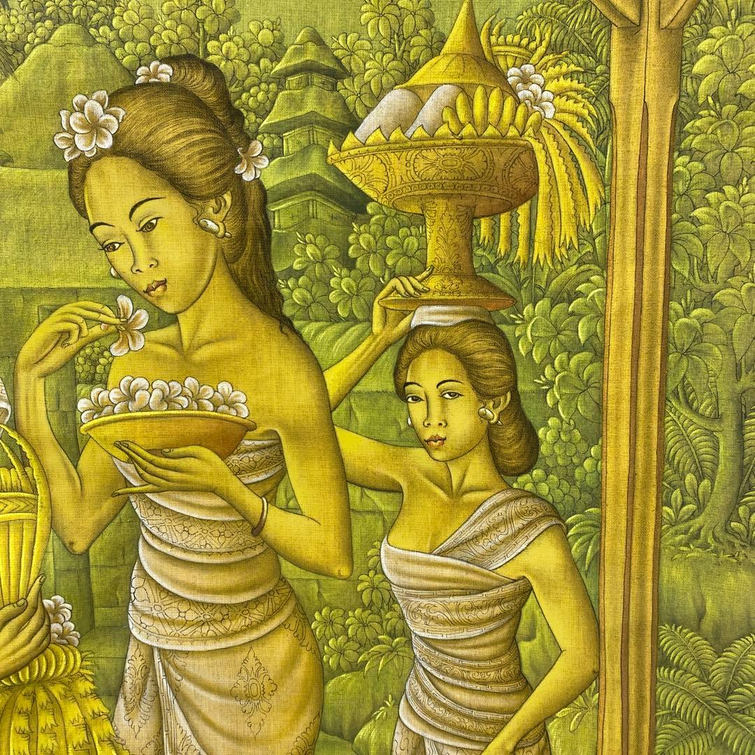 バリ島 巨大なウブド絵画 バリアート - メルカリ