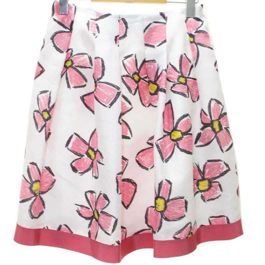 M'S GRACY 花柄フレアスカート 38 - メルカリ