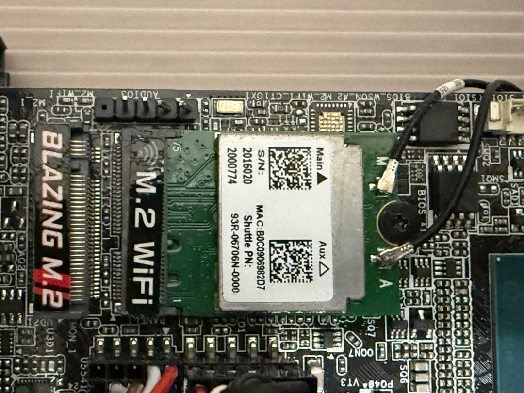 動作確認済 Deskmini B660 メモリ8GB,USB,Wi-Fi増設済