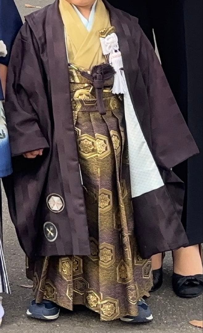 【値下げしました】七五三 男の子 着物 羽織袴セット 3歳 5歳 式部浪漫 黒金 七五三 着物 男の子 3歳 ブランド 羽織袴セット JAPAN STYLE ジャパン