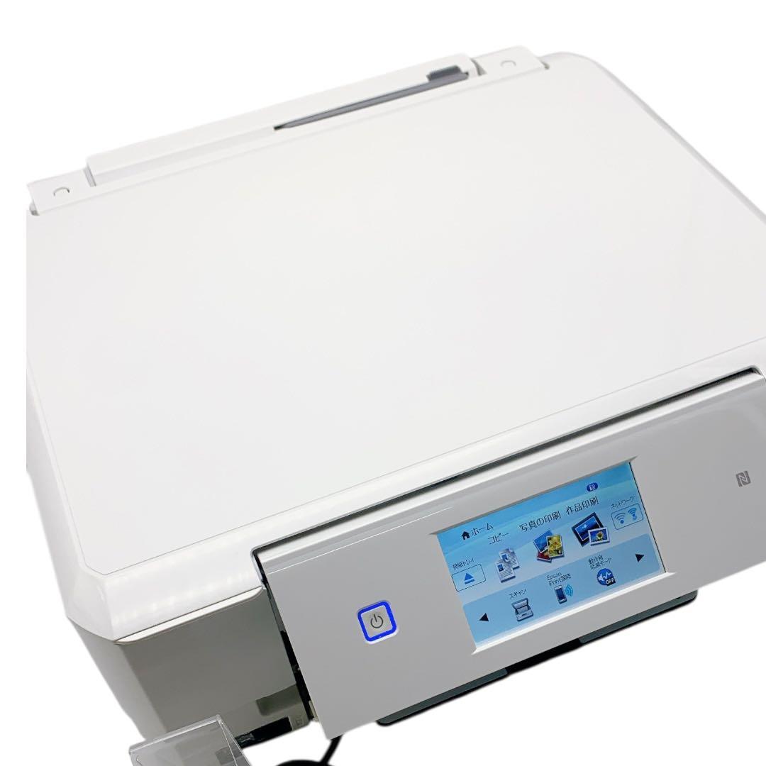 EPSON EP-808AW ホワイト 通電OK ジャンク品 本体　コード付き