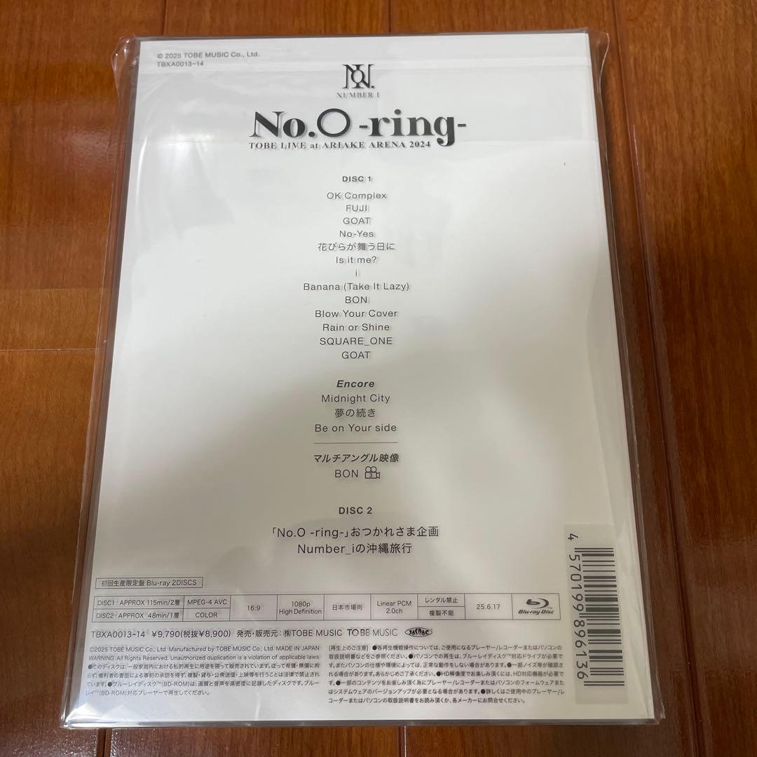 【新品未開封】Number_i No.○-ring DVD初回限定盤