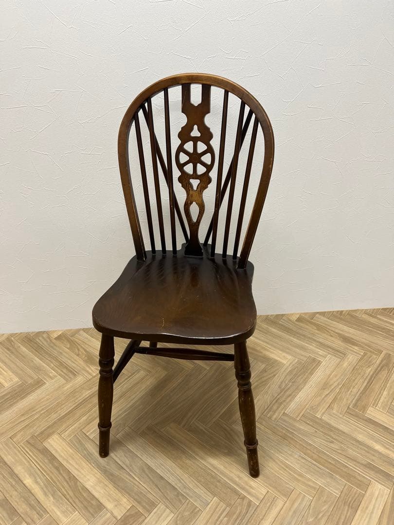 アンティーク家具 椅子 イス ウィンザーチェア ダークブラウン 木製 70B