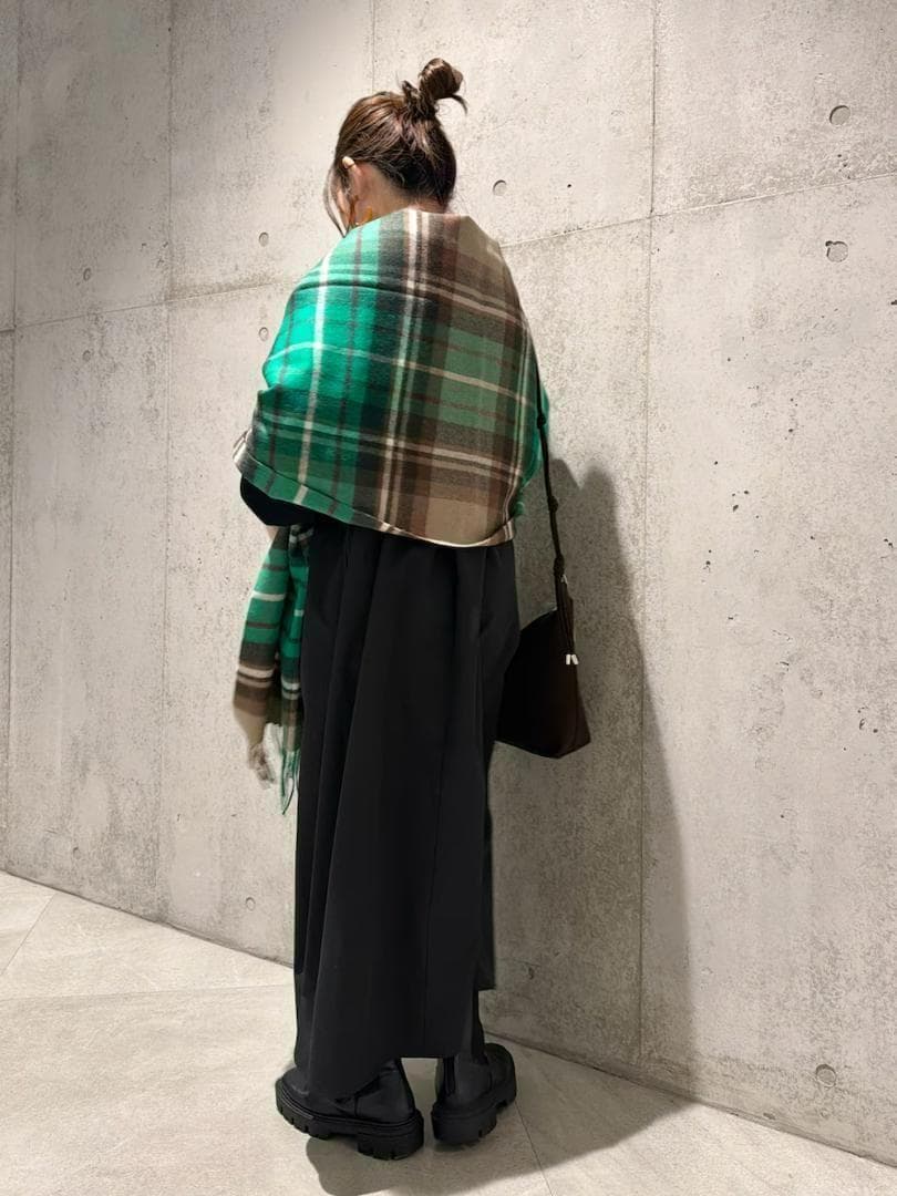 新品◇TWEED MILL◇Lambswool Knee Rug◇GRN/CML