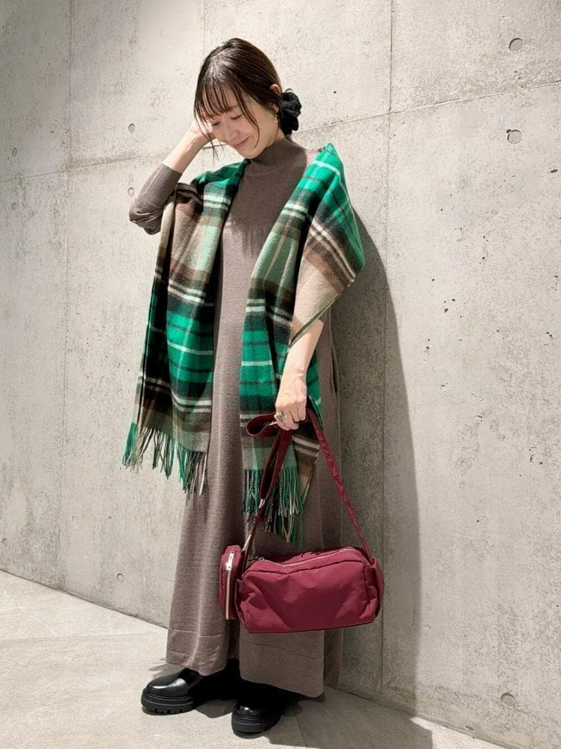 新品◇TWEED MILL◇Lambswool Knee Rug◇GRN/CML