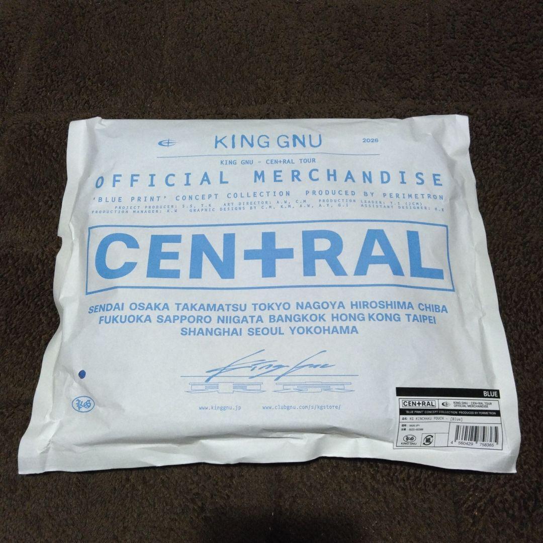 King Gnu CEN+RAL KG KINCHAKU POUCH [ブルー] - メルカリ