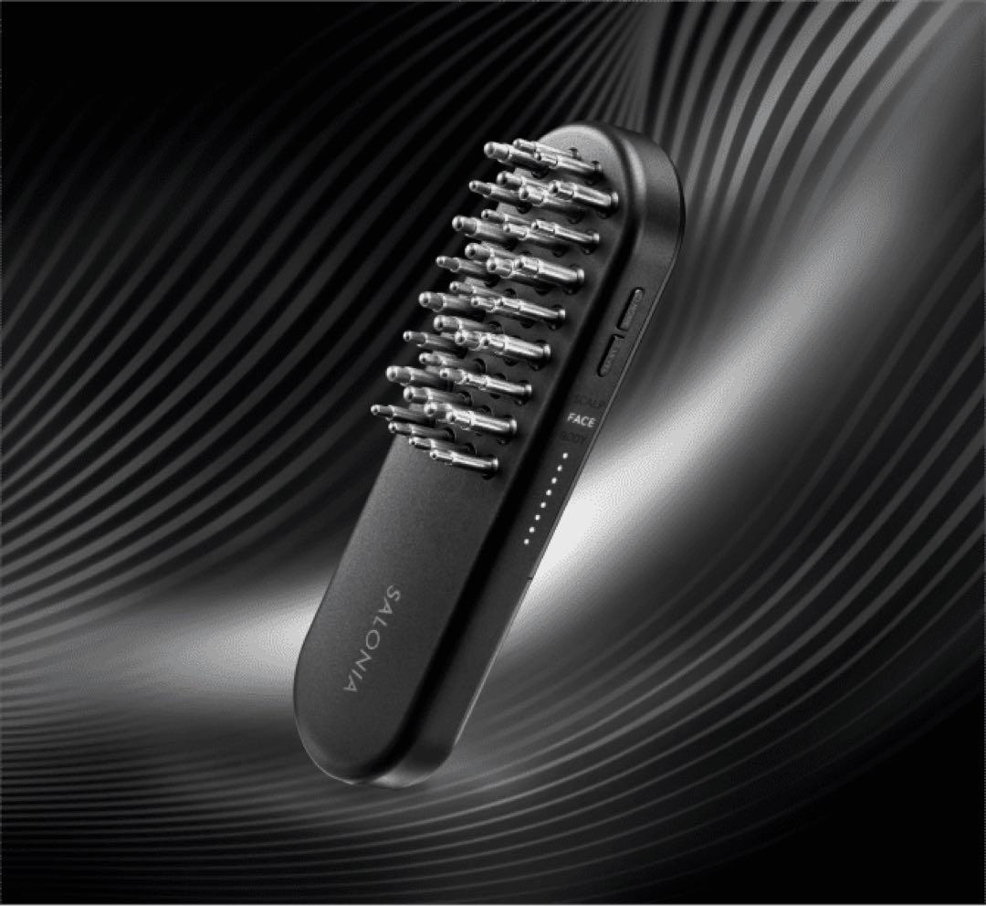 SALONIA スカルプ・フェイスケア美容器 ブラック Amazon.co.jp: SALONIA サロニア EMS リフトブラシ 3Dケア 電気ブラシ