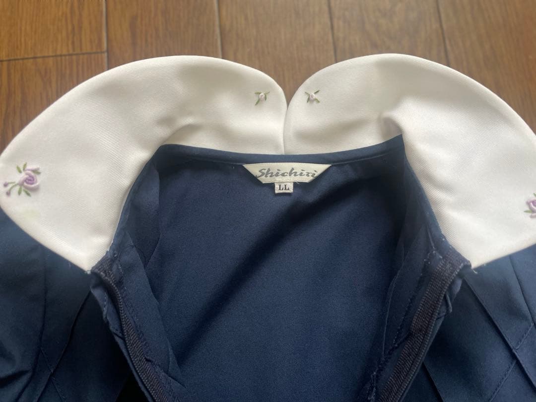 お値下げ】荻窪 七里 七分袖 前開き ワンピース LL - メルカリ