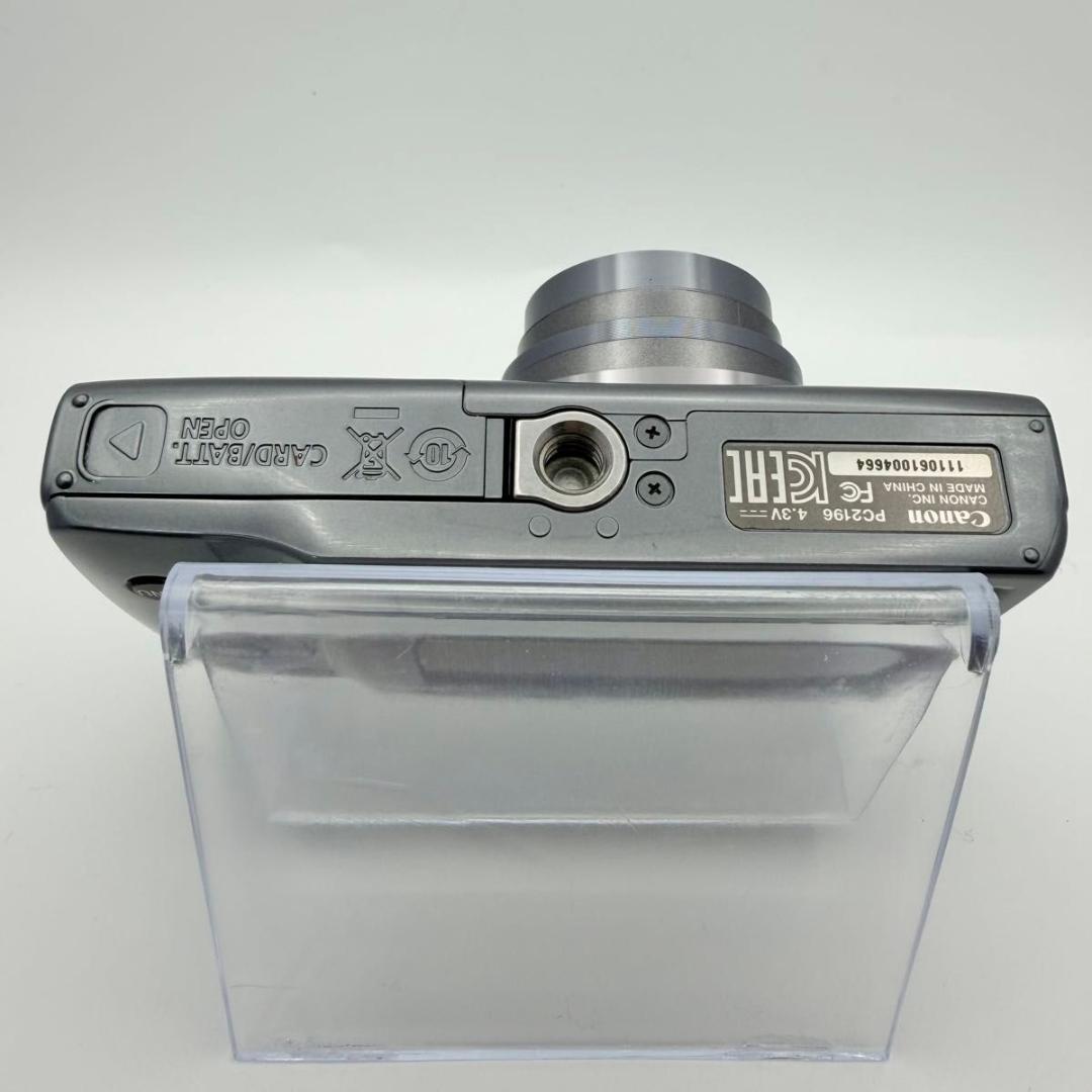 【美品：実写あり】Canon IXY160 シルバー　デジカメ 120210