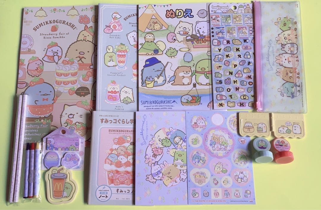 ⭐︎162点⭐︎ すみっコぐらし まとめ売り メモ帳 ステッカー 文房具