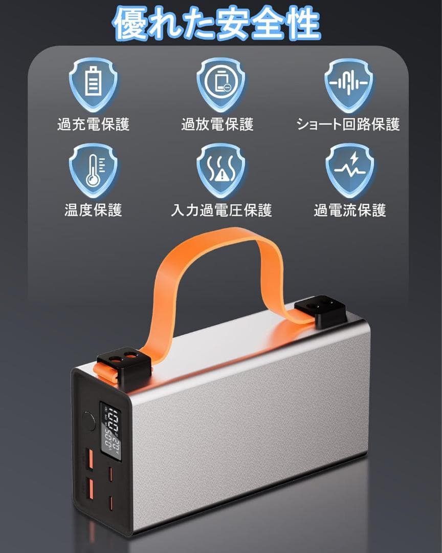 モバイルバッテリー 超大容量 86000mAh 140W急速充電 4台同時可能✨